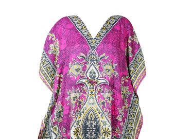 Womens Kaftan Dress, Maxi Dress, One Size, Resort dress, Cruise Party dress, Kaftan, Beach wear, Holiday dress, Pink Printed dress L-2XL