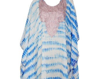 Womens Kaftan Maxi Dress, Tie dyed kaftan, plus size clothing, Summer party dress, Cocktail party kaftan, Hand tie dyed loose Caftan 4X