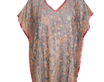 Womens Boho Kaftan, Caftan Dress, Resort Wear, Maternity, Lounger, Pashmina Kaftan, Dress, Bohemian Caftan, Paisley Kaftan ML