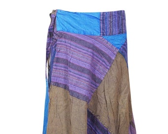 Womens Boho Patchwork skirt, Solid Stripe Patches, Hippie Skirt, Bohemian Midi Skirts, festival,gift,Freespirit Handmade Skirt One Size