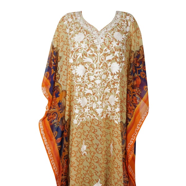 Embroidered Caftan - Etsy