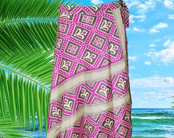 Womens Long Wrap Skirt,"swoon in the lagoon" Floral Sari Skirt, Beach Skirt, Reversible 2 Layer Maxi Skirts, Wrap Skirts One Size