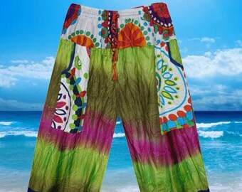 Tie Dye Harem Pants, Lounge Pants, Boho Baggy Trousers, Handmade  Festival Clothing, Tie Dye Genie Pants S/M/L
