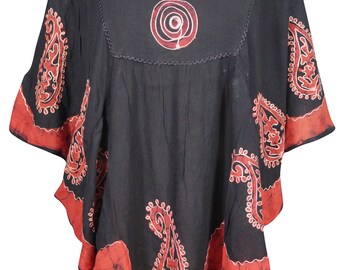 Boho kaftan Top, cover up SOFT SUMMER Chic Gypsy Loose Beach Tunic Tie Dye Comfy Kimono Sleeves Blouse Tunic  One size