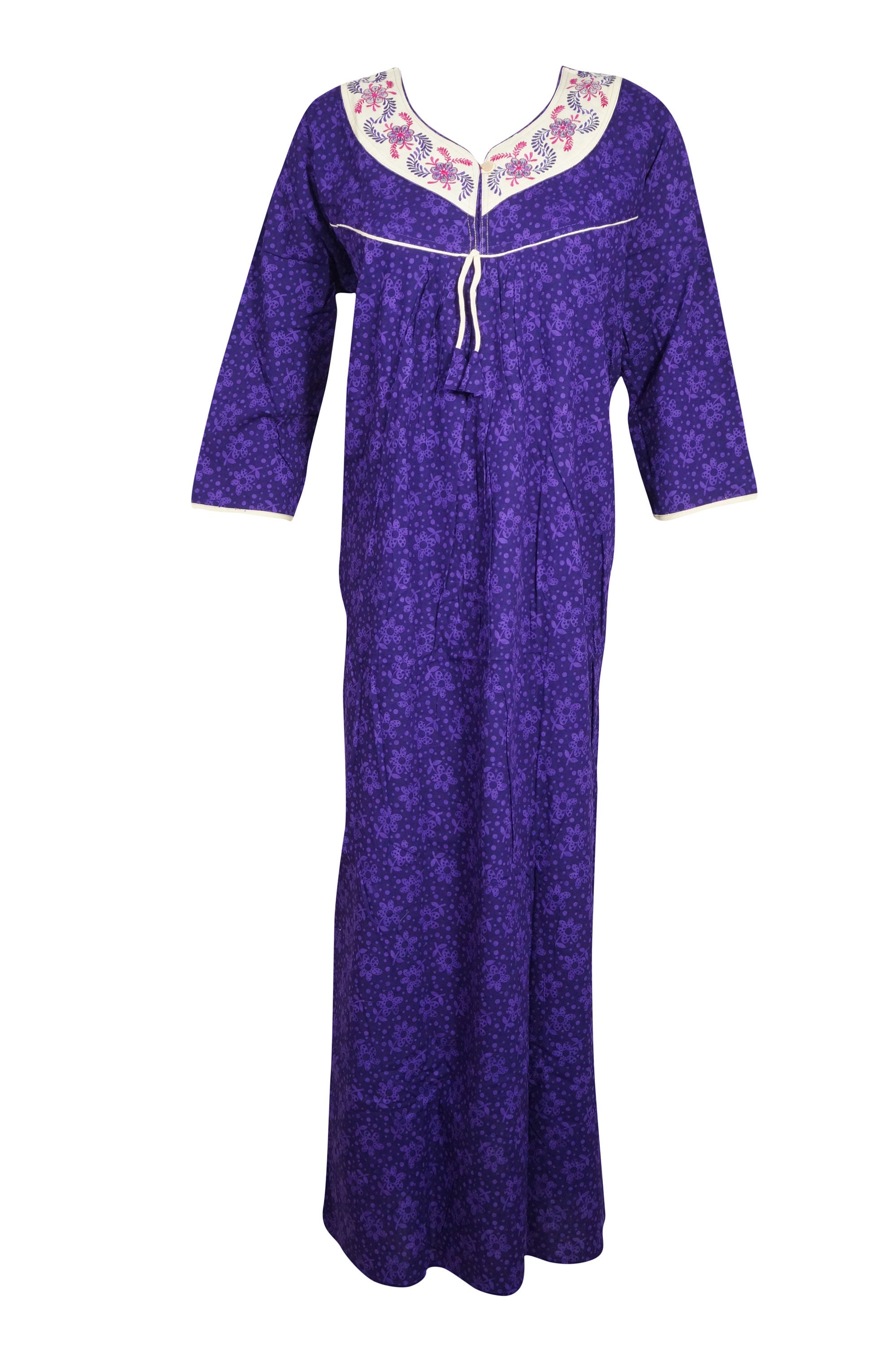 Full hand cotton nighty hot sale