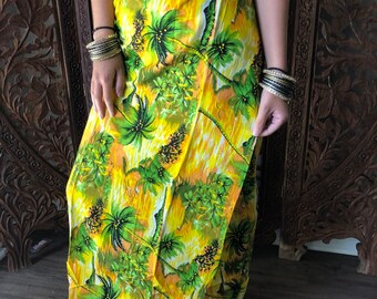 Womens Wrap Around Skirts, Palm Tree Printed Sarong, Boho Beach Cover Up Maxi Skirt Free Size