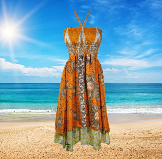 Silk beach dresses hotsell