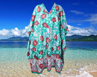 Womens Maxi Kaftan Dress, Handmade Lounger, Cotton Caftan, Blue Boho Flowy Dresses, Resort Wear, Vacation dress, Gift L-XL