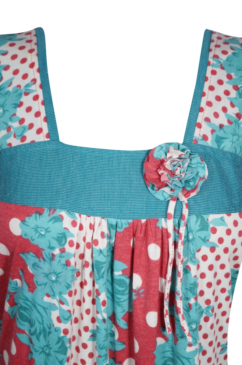 Nightgown Housedress Sleepwear Kaftan Dresses SM Blue Red Floral Printed House Dresses Nightwear Women Maxi Dress