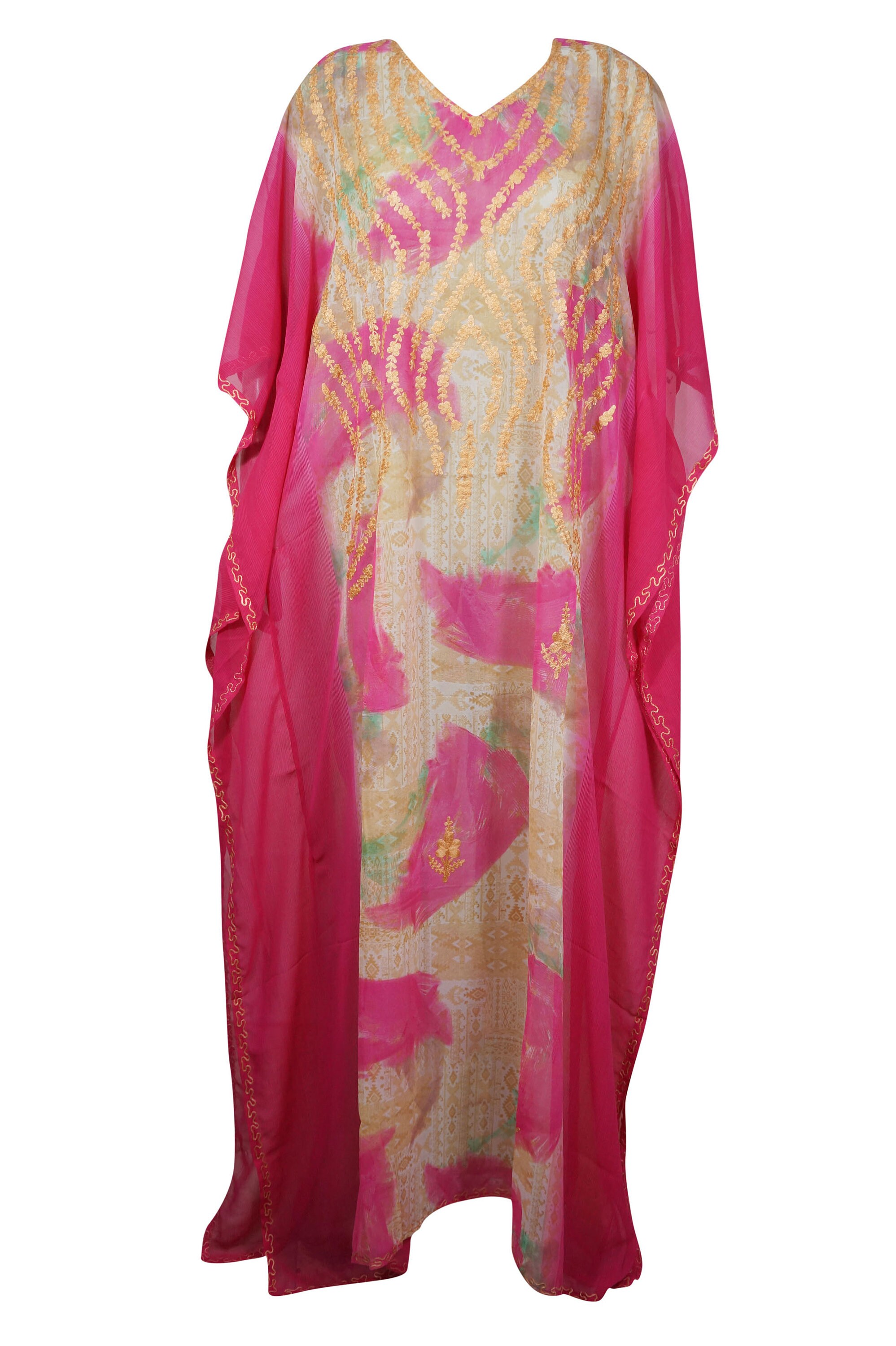 Womens Cruise Kaftan Dress Lounger Caftan Dress Fuchsia Pink - Etsy