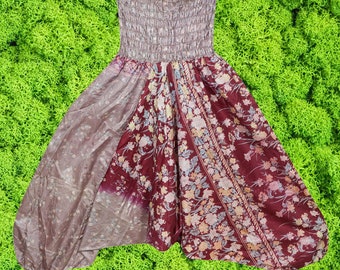 Boho Pants, Harem Pants, Hippie Pants, Gypsy Pant, Genie Wide Leg, Dusty Pink Purple Alladin Pants, Sari Pants, Pants S/M/L