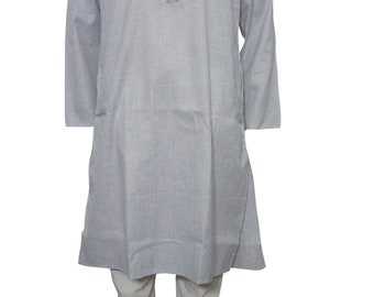 Men's Kurta Pajama Set Blue Strip print Indian Style Special Wear Traditional style Kurta Set XL