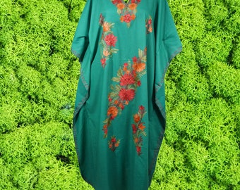 Teal Blue Kaftan Maxi Dress, Caftan, Long Maxi Dress, Oversized Evening Dresses, Oversized Loose Stylish Maxi Kaftan Dresses. One size, L-2X