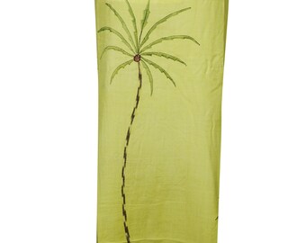 Bohemian Womens Yellow Beach Dress Rayon Summer Style Hippie Chic Sundress