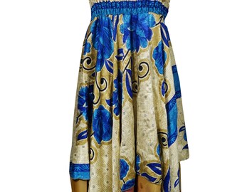 Open-Air Flair Double Layer Beach Boho Dress Bohemian Fashion Gypsy Asymmetrical Halter Dresses