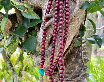 Natural Rosewood Mala beads, Japamala, Meditation 108 Prayer Yoga Beads, Handmade Malas