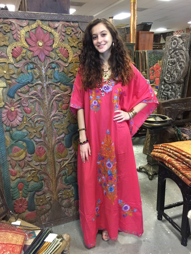 Women's Kaftan Maxi Dress Lime Yellow Boho Maxi Dress Etsy