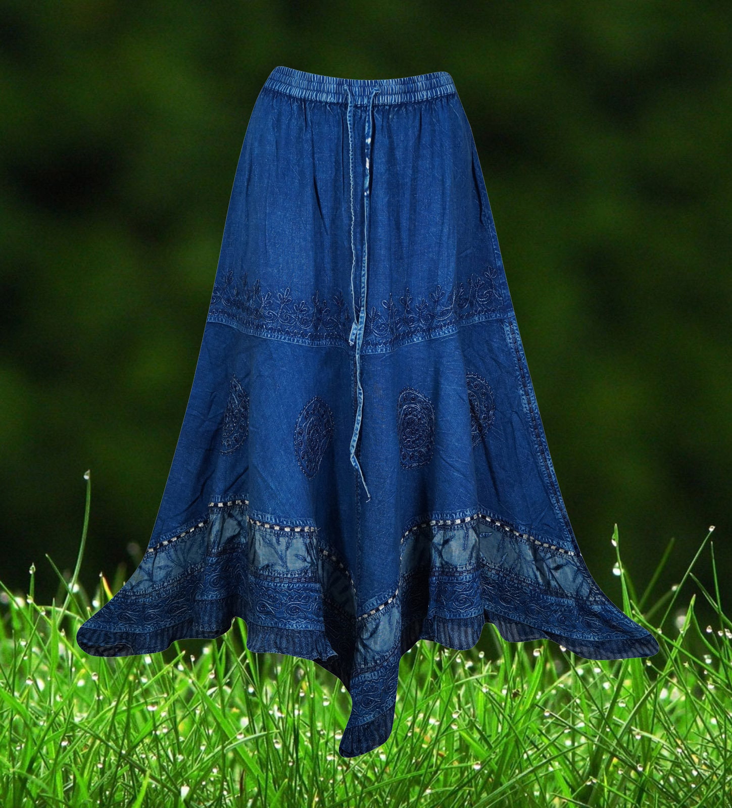Western Maxi Skirt - Etsy