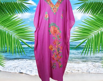 Pink Kaftan Maxi Dress, Womens Evening Dress, Oversized dress, Pre wedding dress, Loose fit Dress, Fuchsia Dress, Caftan Boho Dress, L-2XL