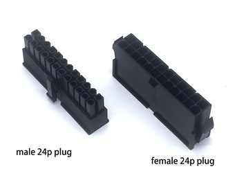 DIY psu extension male female plugs