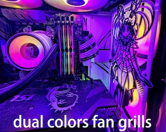 parrillas de ventilador láser de doble color personalizadas REM Chibiusa soporte personalizado