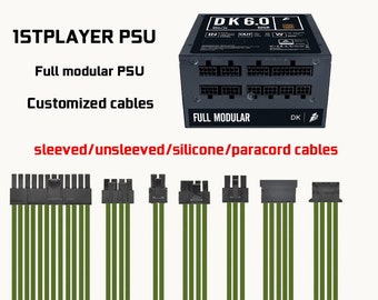 1stplayer DK6.0 psu custom full modular cables replacement cords