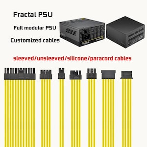dreambigbyray mod custom Fractal design psu ION ION+ cables full modular replacement cables