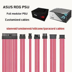 dreambigbyray mod custom psu cables for asus rog strix thor psu full modular cables