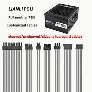 custom LIANLI psu cables  sp750 850 edge itx case full modular cords dreambigbyray mod