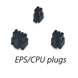 dreambigbyrayMOD EPS plugs 4+4p 4p DIY pc sleeving male connector