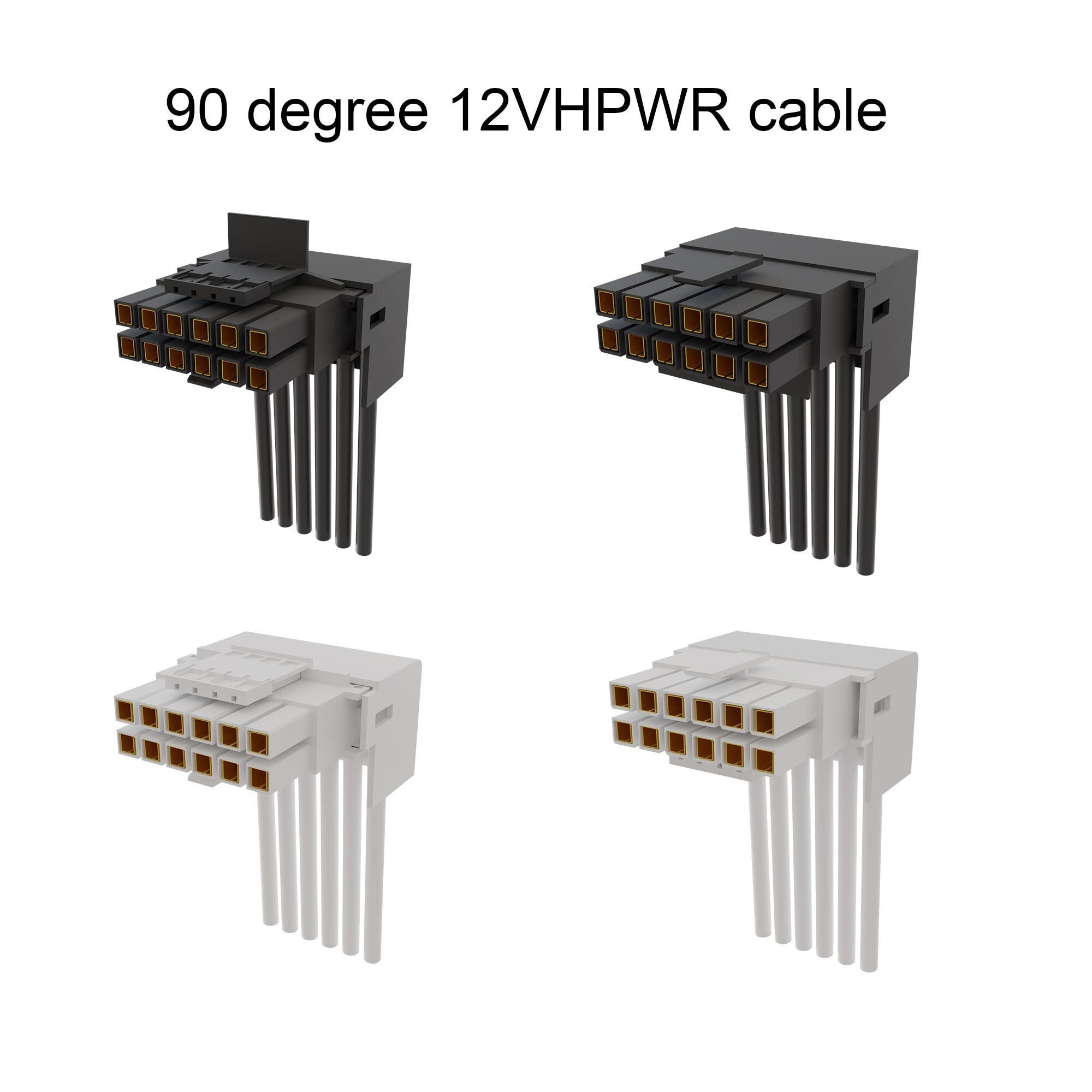 dreambigbyray 90 ° 12 V HPWR 12 + 4p Kabel 4090 4080 16-Pin-Stromkabel