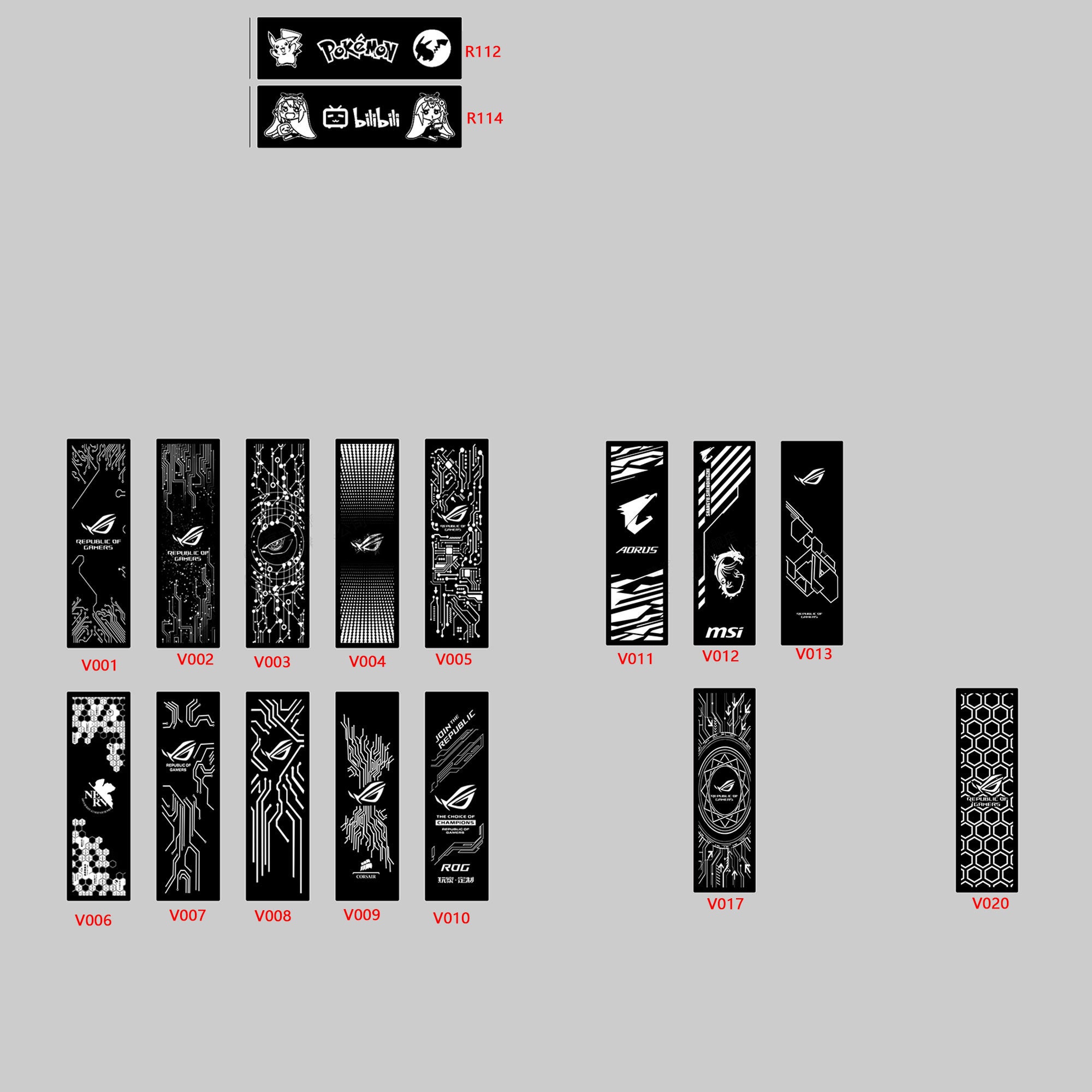 Custmoized Silver Mirrored RGB Gpu Backplate Pc Case Panel Argb Edge ...