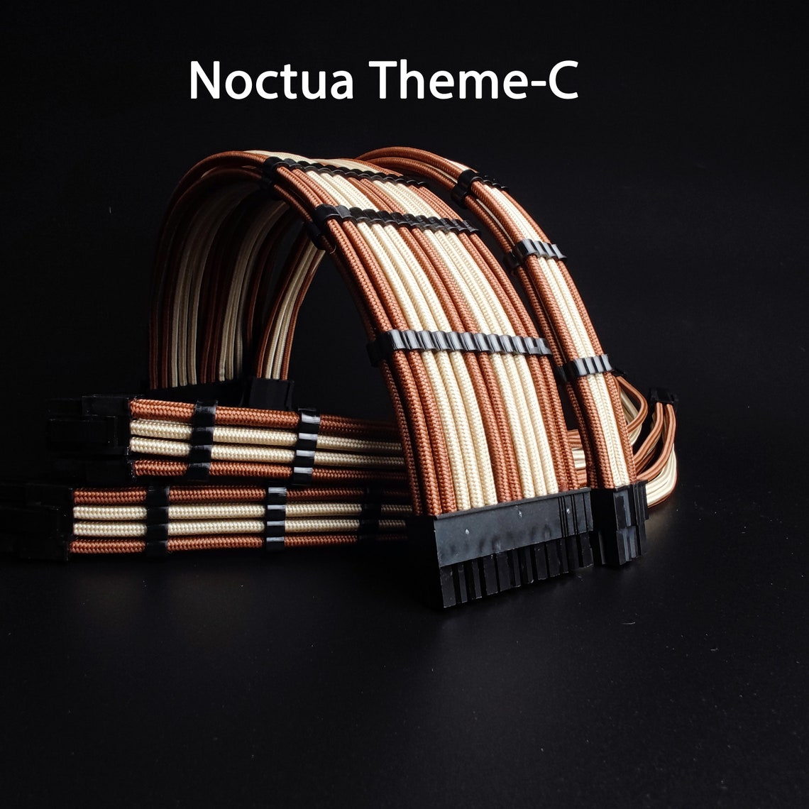 Customized Noctua Theme Paracord Extension Kit PSU Exntended Etsy