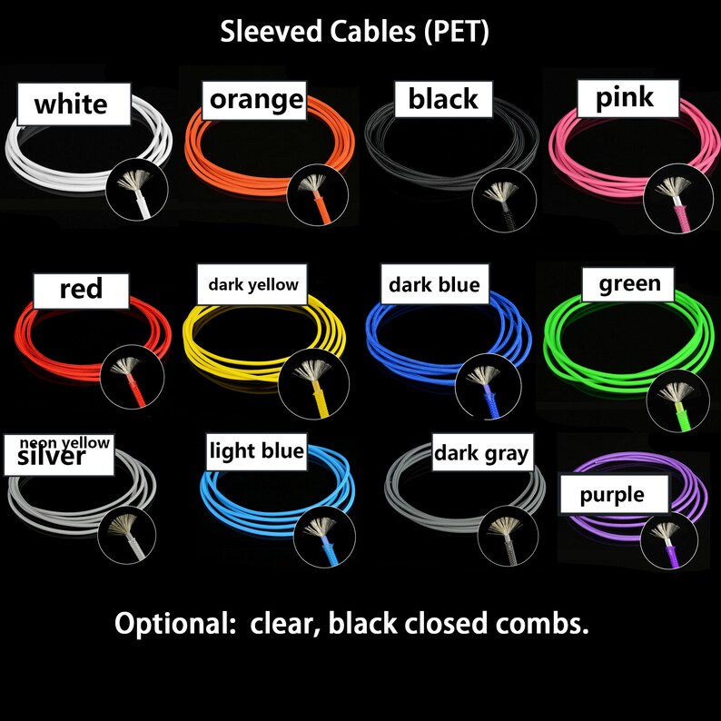customized corsair full modular psu cables sleeved silver image 5