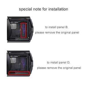 framed version customized ARGB light panels for ASUS GR701 case rog HYPERION gaming case mod 5v3pin eva 02 image 3