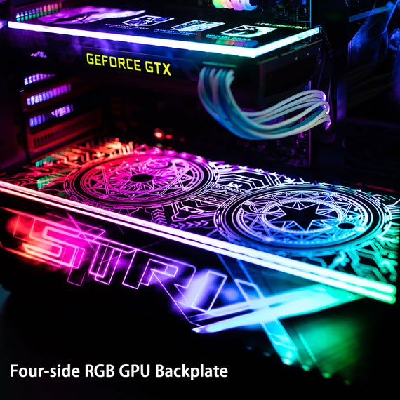 Blinke Let januar Customized New Version Four Side Edge RGB Gpu Backplates Pc - Etsy