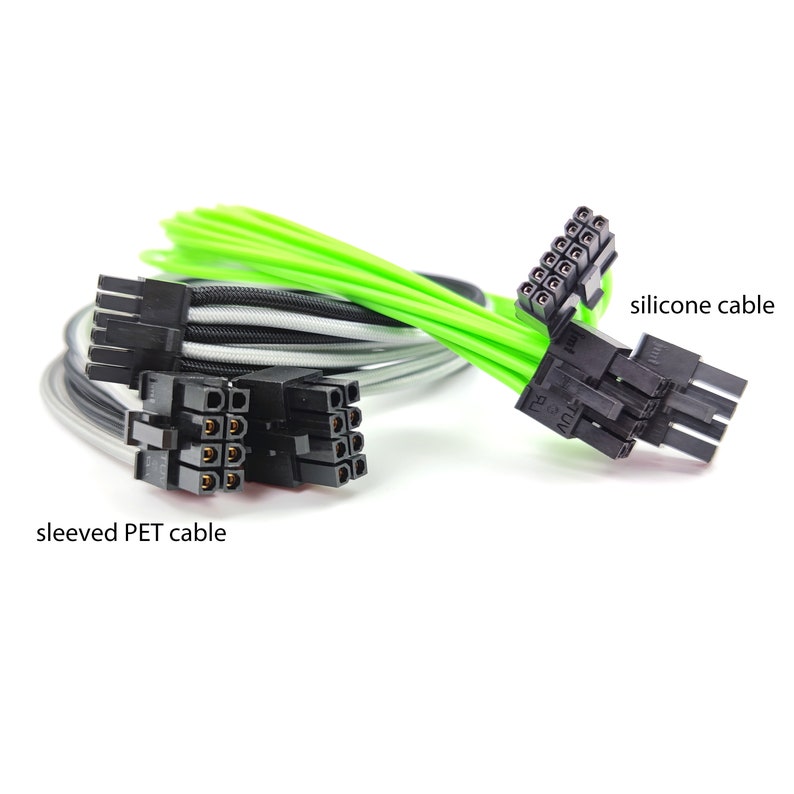 customized unsleeved sleeved silicone dual 8pin to 12pin image 5