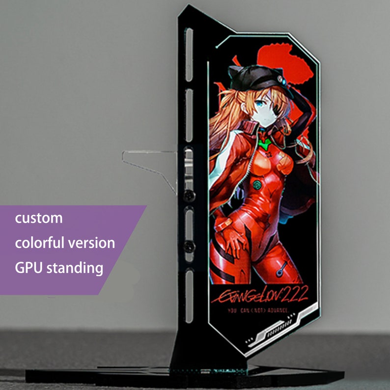 dreambigbyray custom colorful version gpu standing support pc case decoration anti-sag gpu holder 