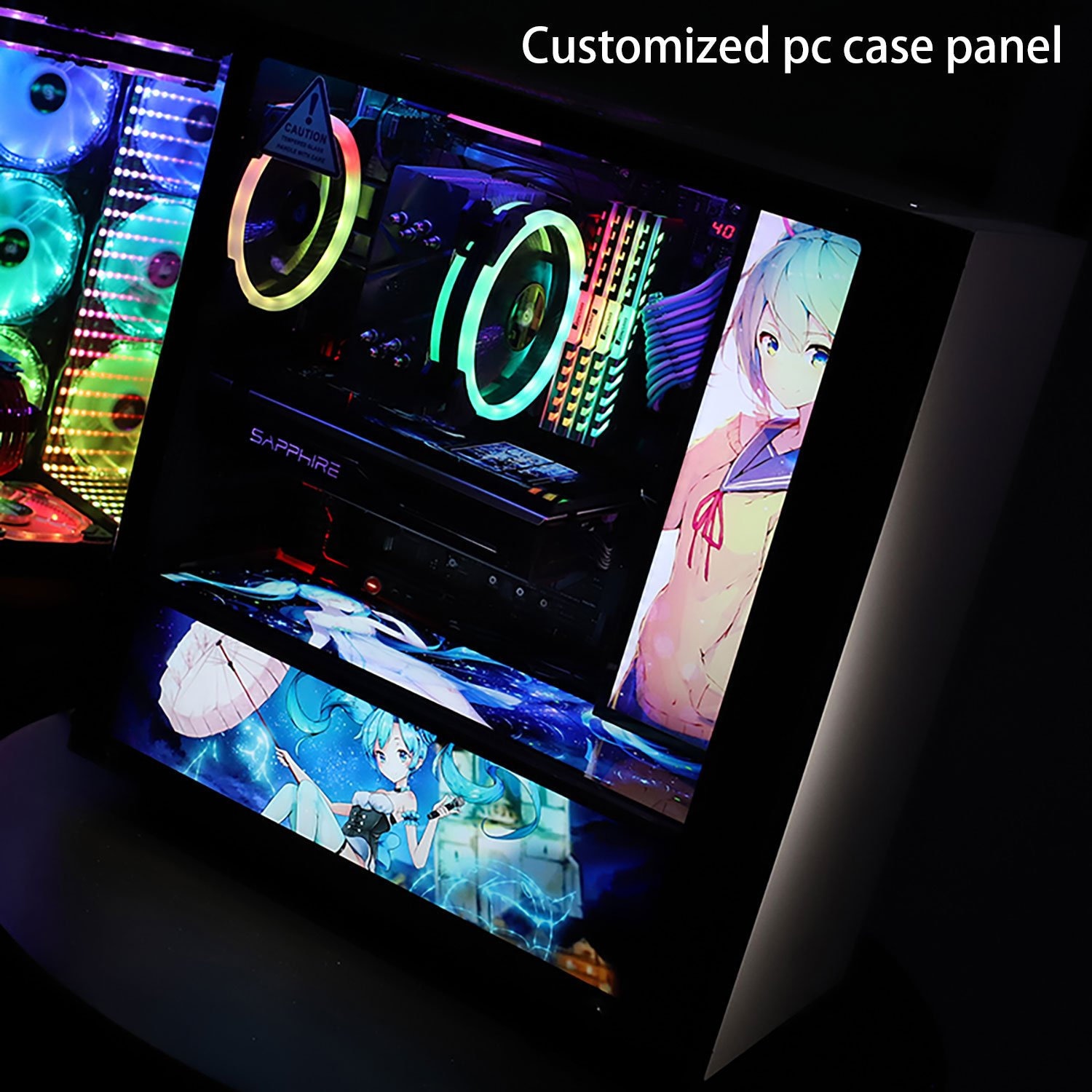 This PC case lets you draw in RGB right on the glass panels