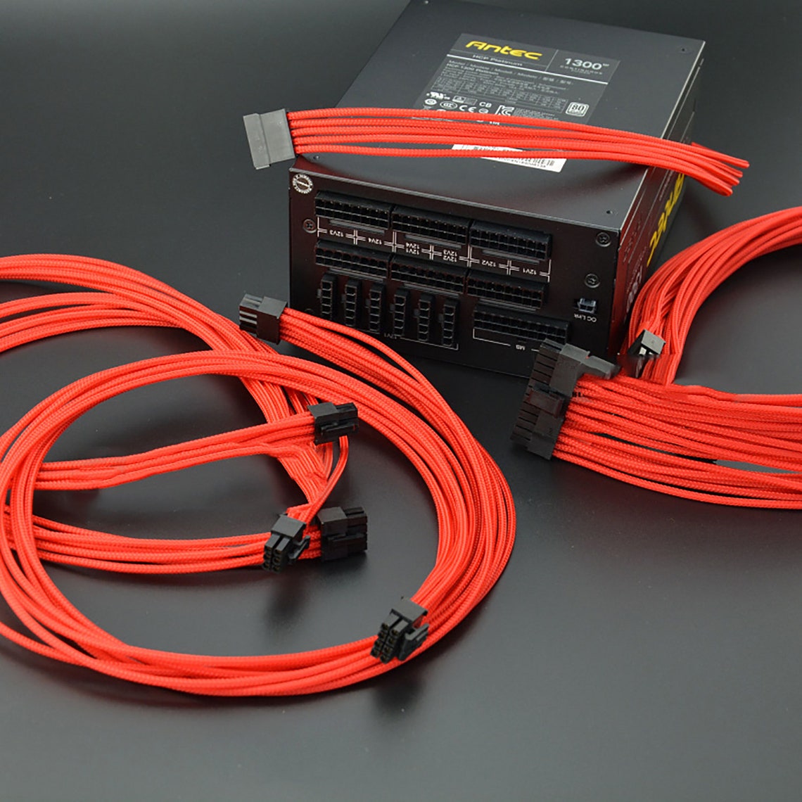 Customized Antec full modular psu cables sleevd silver plated Etsy