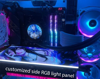 aangepaste nieuwe versie vier zijranden RGB gpu-achterplaten pc-behuizing decoratiepaneel ondersteuning aura-synchronisatie 5v3pin