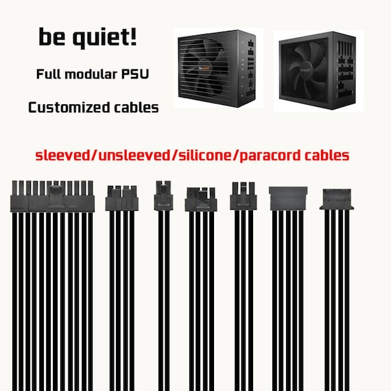 Customized Full Modular Psu Cables for Bequiet Psu Atx Pcie Etsy