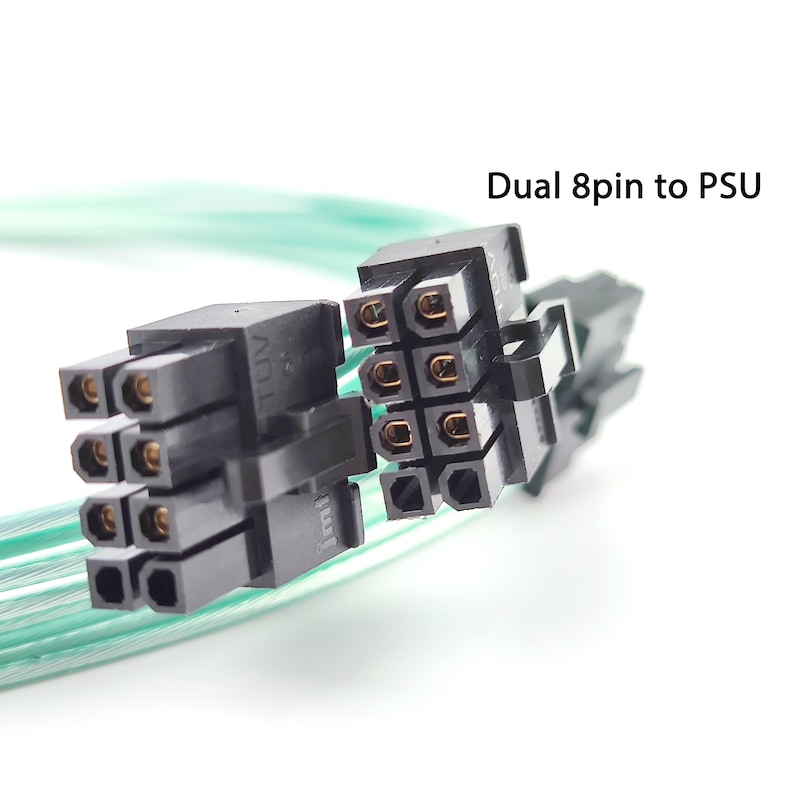 customized unsleeved sleeved silicone dual 8pin to 12pin image 2