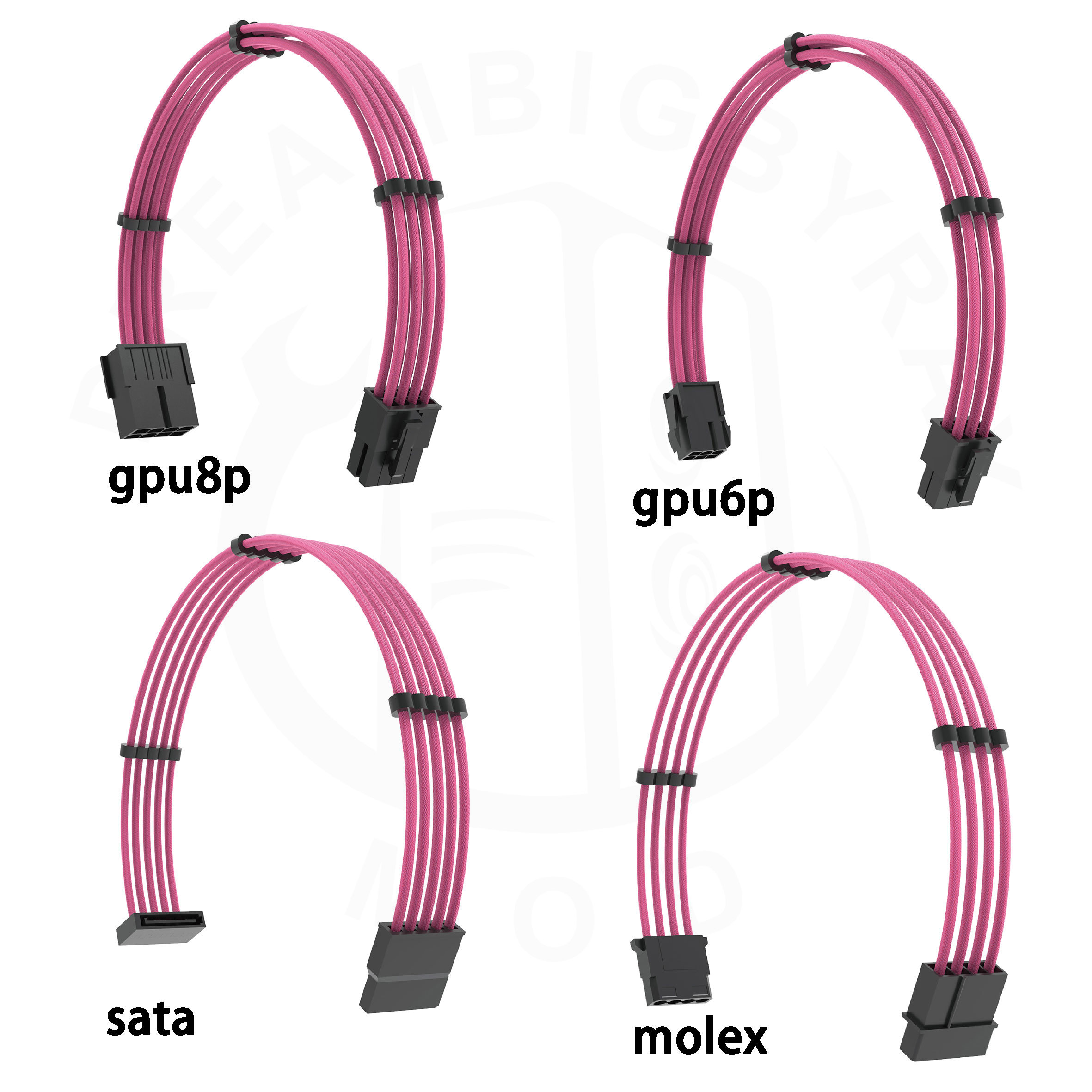 Cable Length: 30cm Occus 50pcs/Lot 30cm Dark Gray Sleeved UL 1007 18AWG Wire for PC ATX/EPS Power Extension Cable Occus