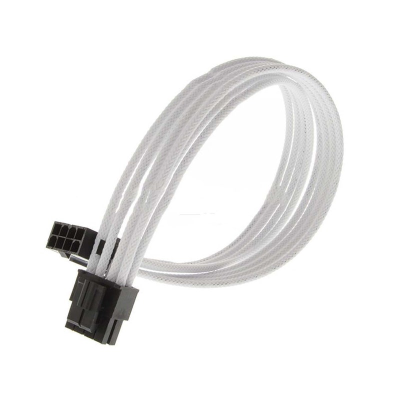 White color sleeved PC psu extension cable cpu gpu sata Etsy
