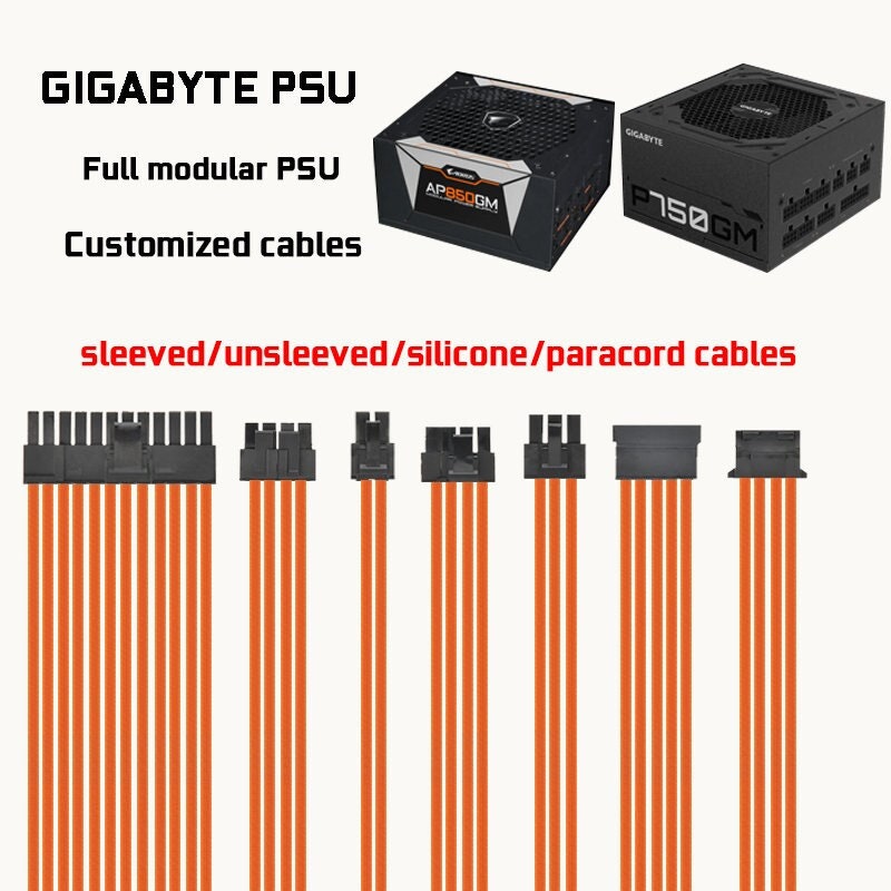 Custom Replacement Cables for GIGABYTE PSU P780GM AP850GM - Etsy