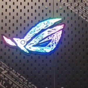 customized ROG wall decor logo ARGB light game room decoration boy gift