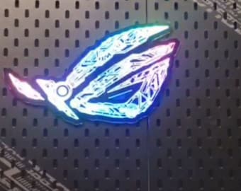 customized ROG wall decor logo ARGB light game room decoration boy gift