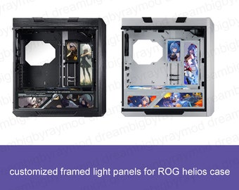 customized framed ARGB light panels for ASUS ROG helios case GX601 decoration panels
