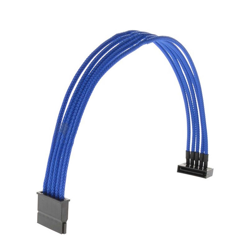 Sleeved dark blue pc psu extension cable 30cm cpu gpu cable Etsy